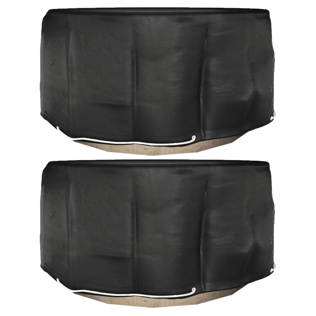 vidaXL Garden Furniture Covers 2 pcs 10 Eyelets Ø230x90 cm Round 1