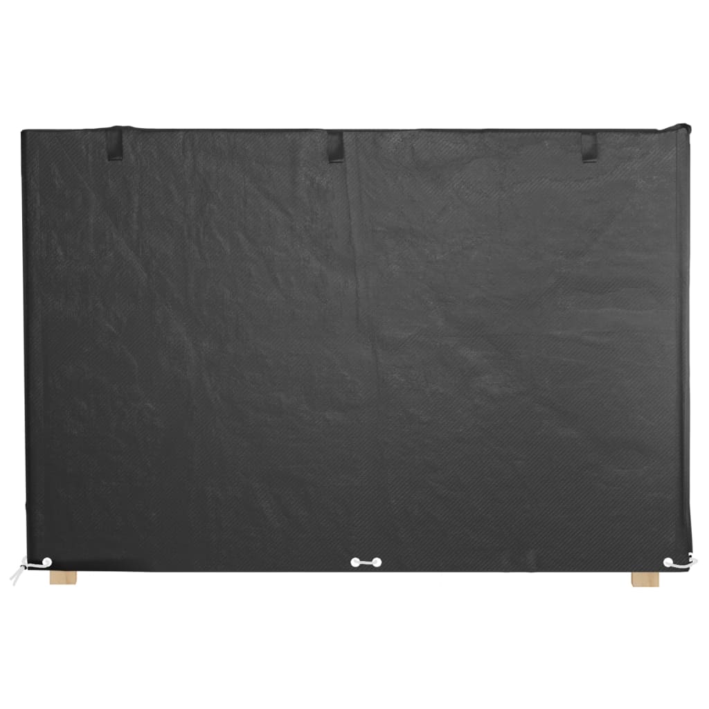 vidaXL Swing Bench Covers 2 pcs 12 Eyelets 215x150x130/150 cm Polyethylene 4