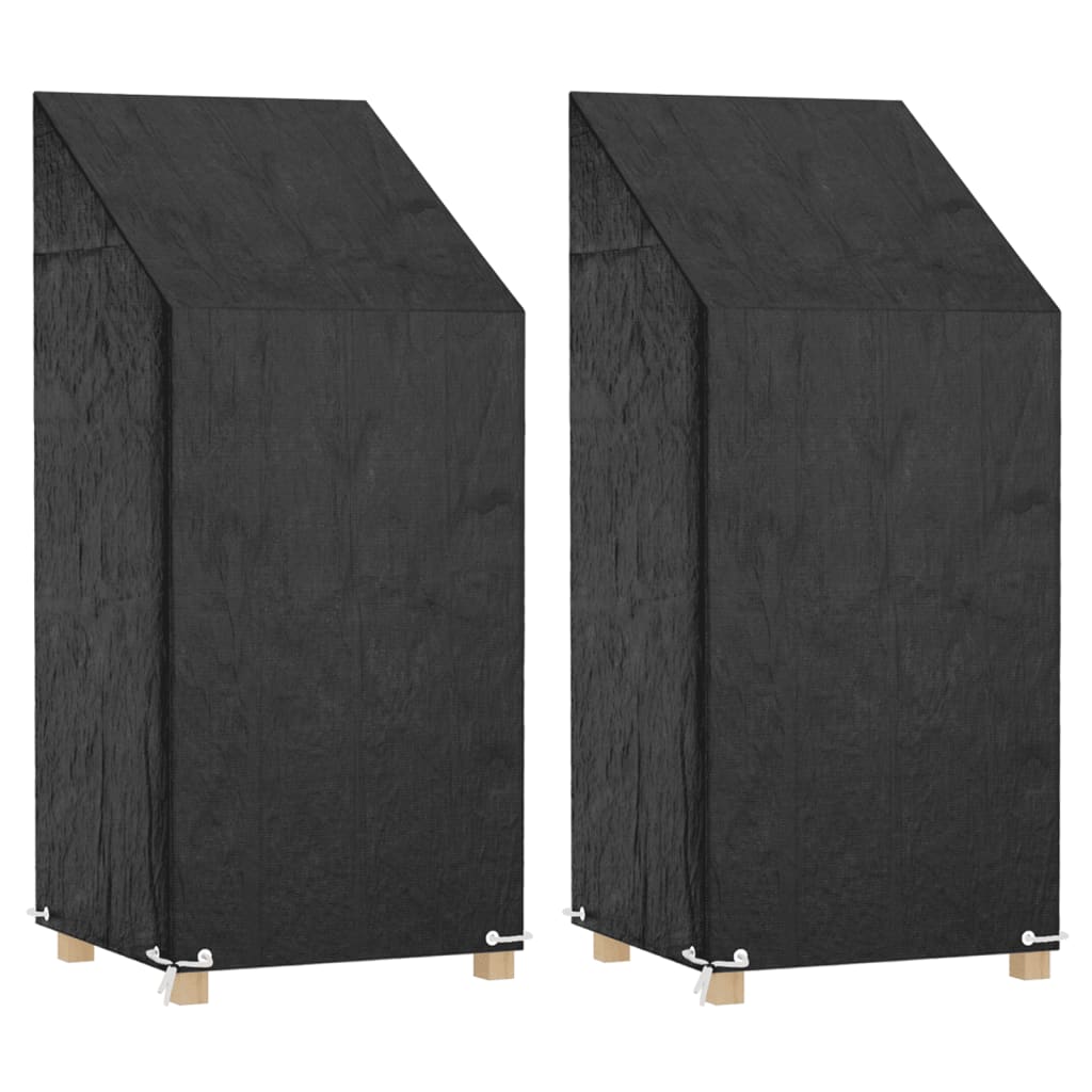 vidaXL Garden Chair Covers 2 pcs 8 Eyelets 65x65x110/150 cm 1