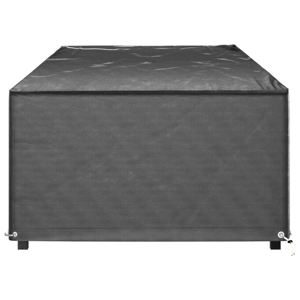 vidaXL Sunlounger Covers 2 pcs 12 Eyelets 205x75x40 cm Polyethylene 4