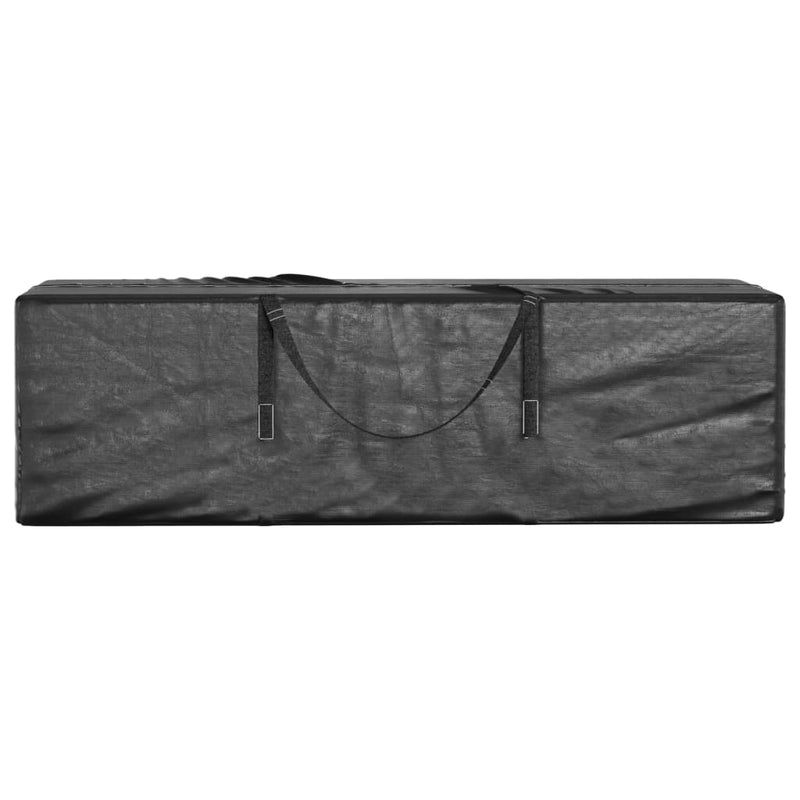 Garden Cushion Storage Bags 2 pcs Black 135x40x55 cm Polyethylene