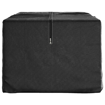 Garden Cushion Storage Bags 2 pcs Black 135x40x55 cm Polyethylene