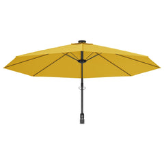 vidaXL Wall-mounted Parasol Yellow 290 cm 5