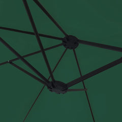 vidaXL Double-Head Parasol Green 449x265 cm 6