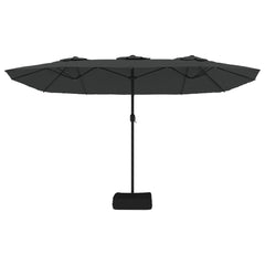 vidaXL Garden Parasol | Anthracite | Polyester | Double-head | Foldable 4