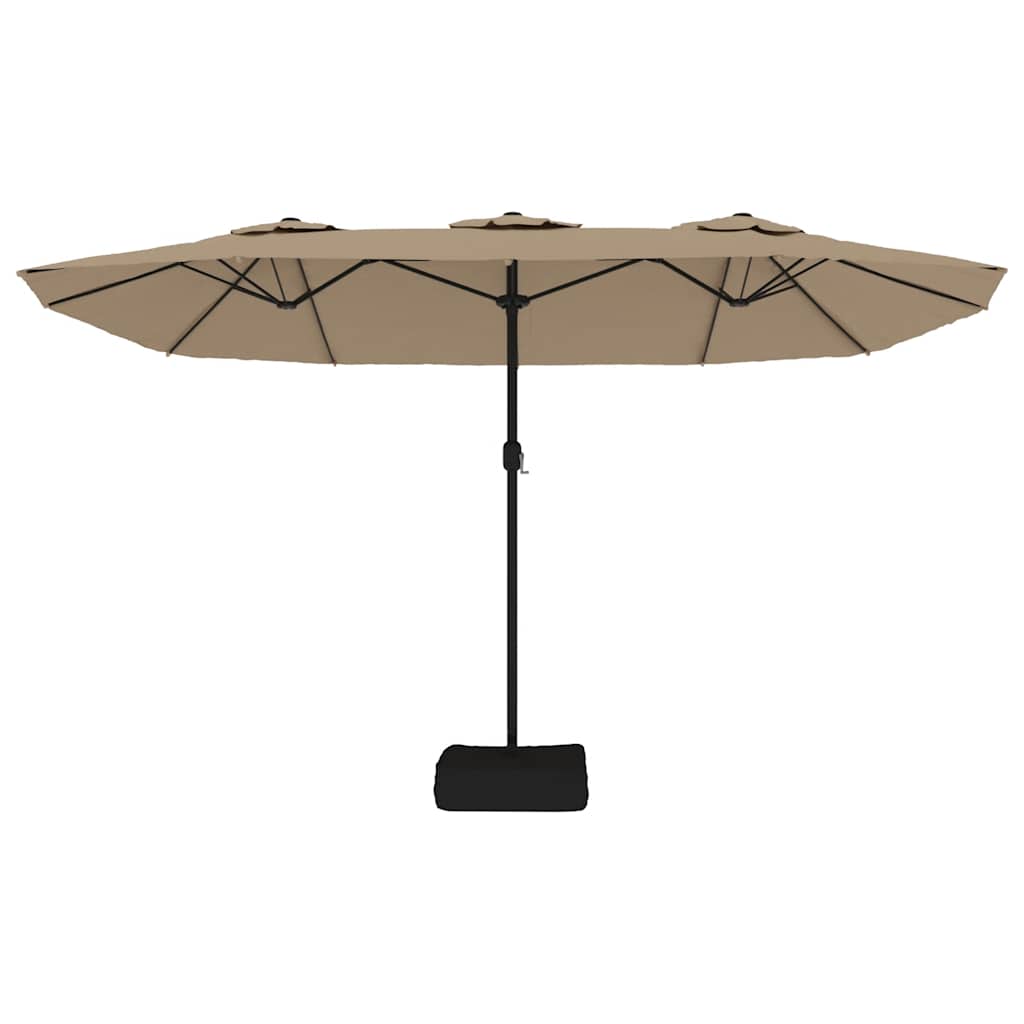 vidaXL Garden Parasol | Taupe | Polyester fabric | Extra large | Tiltable 4
