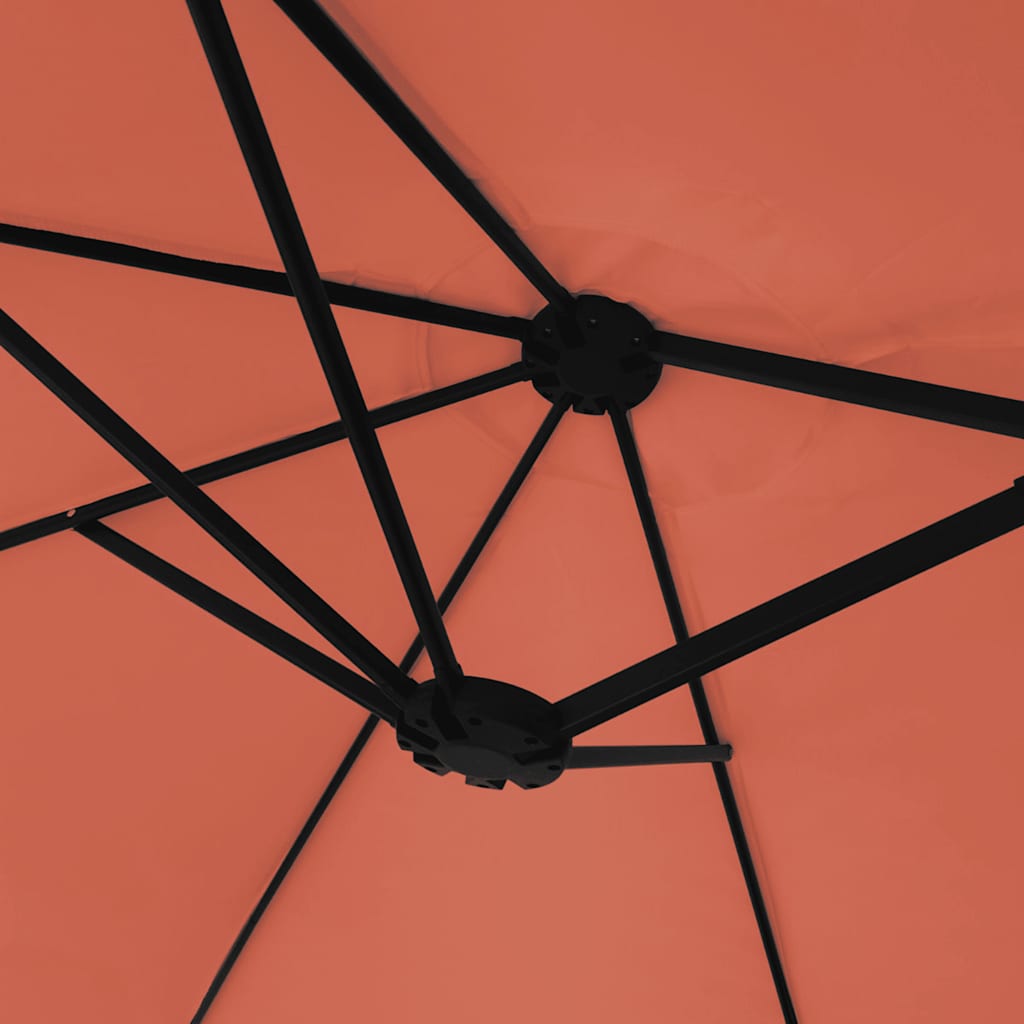 vidaXL Double-Head Garden Parasol Terracotta 449x265 cm 6
