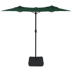 vidaXL Double-Head Garden Parasol Green 316x145 cm 4