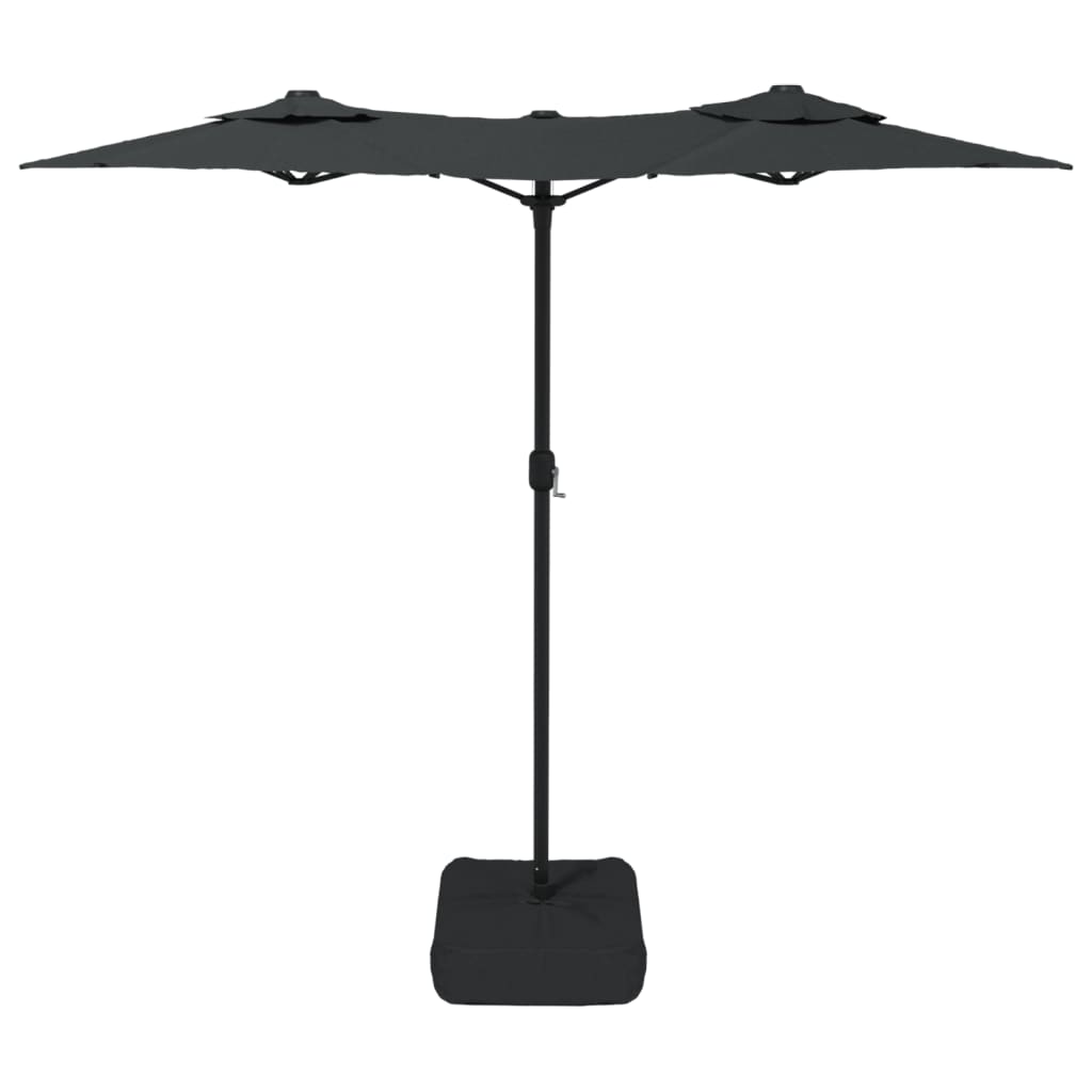 vidaXL Double-Head Garden Parasol Anthracite 316x145 cm 4