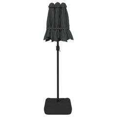 vidaXL Double-Head Garden Parasol Anthracite 316x145 cm 5