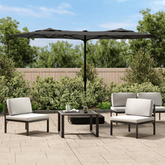 vidaXL Double-Head Garden Parasol Anthracite 316x145 cm 1