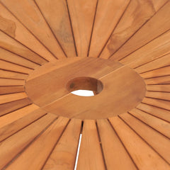 Folding Garden Table Solid Wood Teak Ø 85 x 75 cm