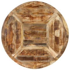 vidaXL Dining Table Ø150x76 cm Solid Rough Wood Mango 4