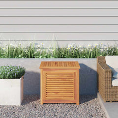 Garden Storage Box with Bag Solid Wood Teak 60 cm 58 cm