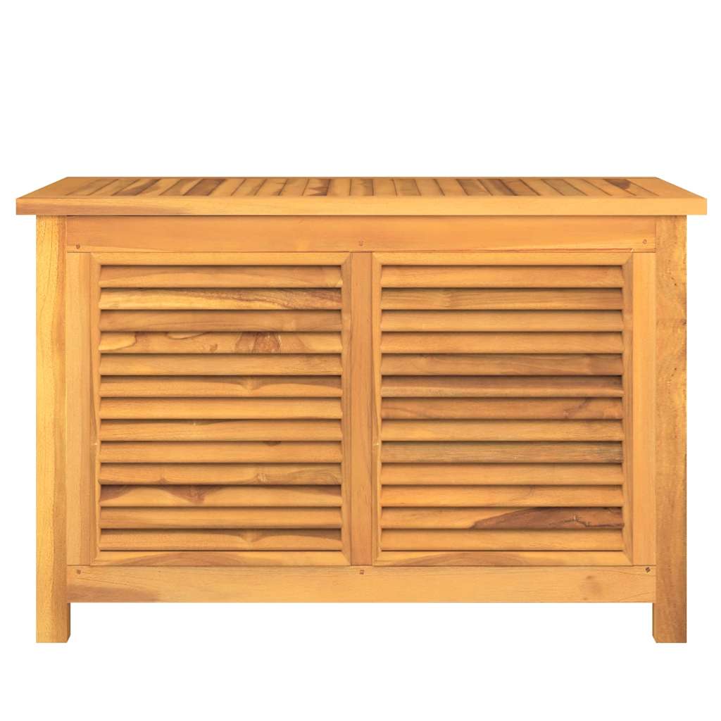 Garden Storage Box with Bag Solid Wood Teak 90 cm 58 cm