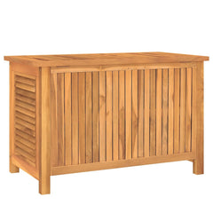 Garden Storage Box with Bag Solid Wood Teak 90 cm 58 cm