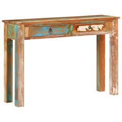 vidaXL Console Table 110x30x75 cm Solid Wood Reclaimed 1