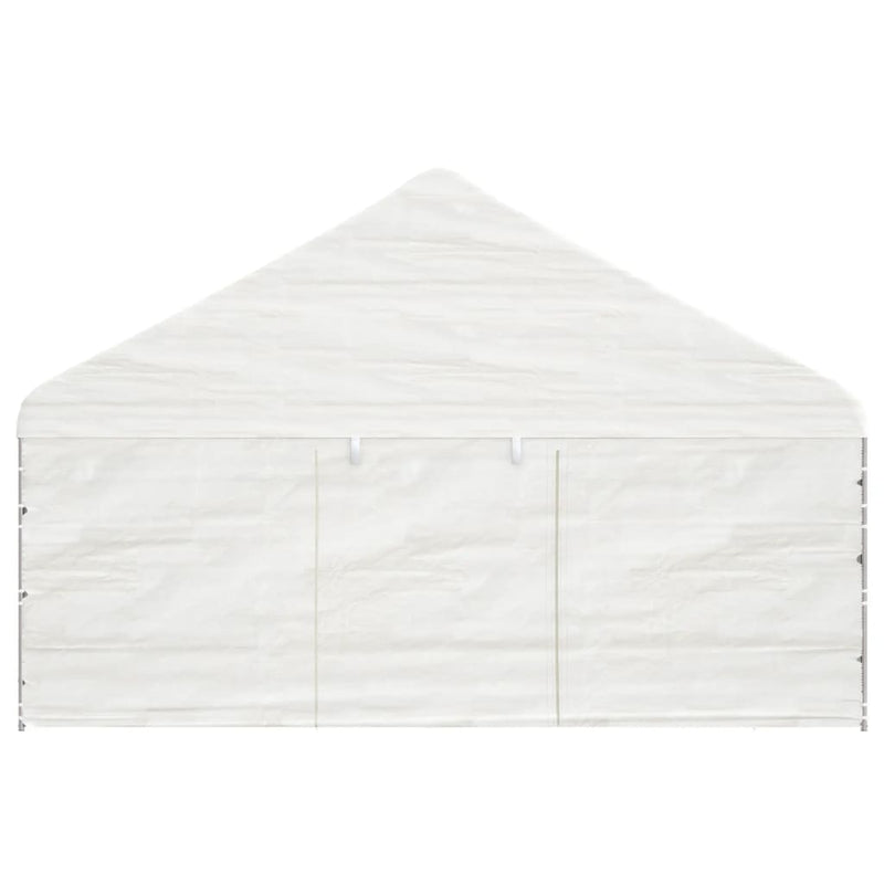 Gazebo with Roof White 4.46x5.88x3.75 m Polyethylene