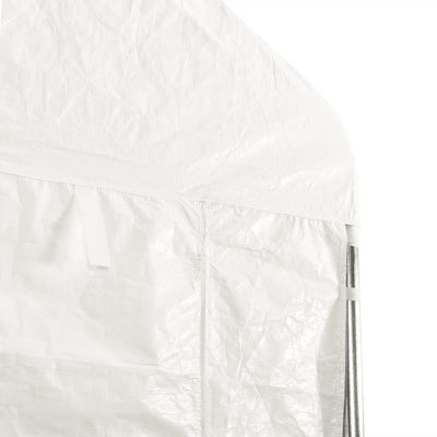 Gazebo with Roof White 8.92x5.88x3.75 m Polyethylene