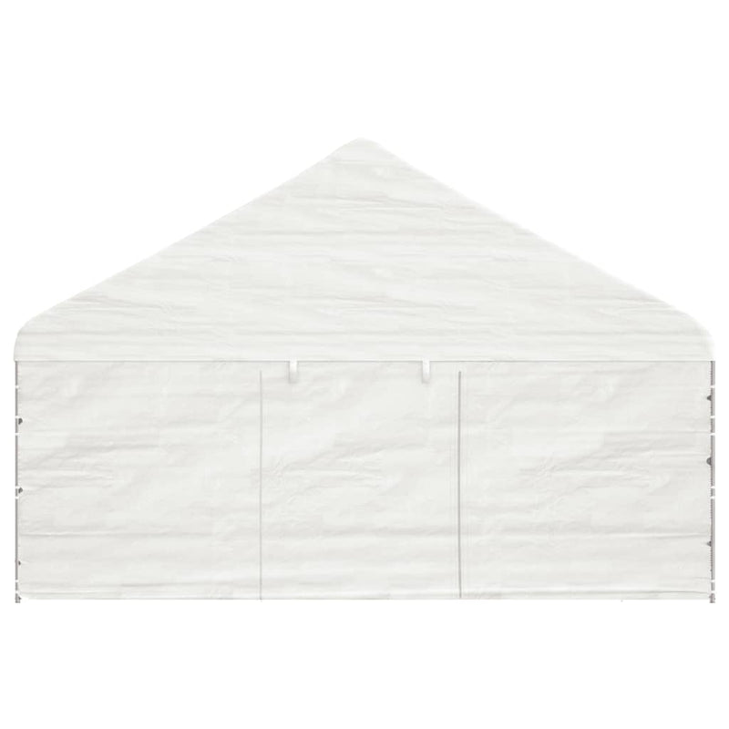 Gazebo with Roof White 17.84x5.88x3.75 m Polyethylene