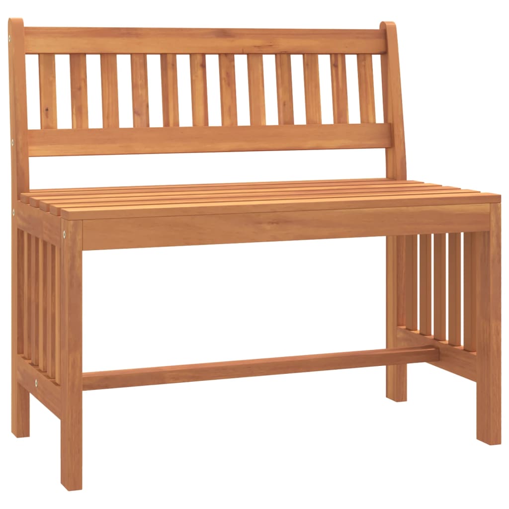 vidaXL Garden Bench 80 cm Solid Wood Eucalyptus 2