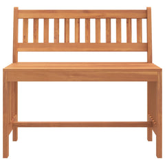 vidaXL Garden Bench 80 cm Solid Wood Eucalyptus 3