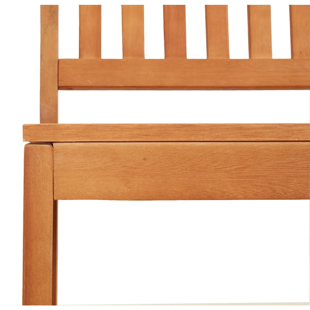 vidaXL Garden Bench 110 cm Solid Wood Eucalyptus 5