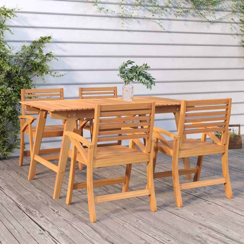 Garden Table Solid Wood Acacia 150 x 90 x 75 cm