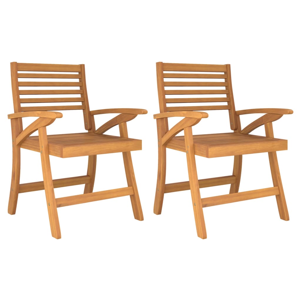 Garden Chairs 58x58x87 cm Solid Wood Acacia 2
