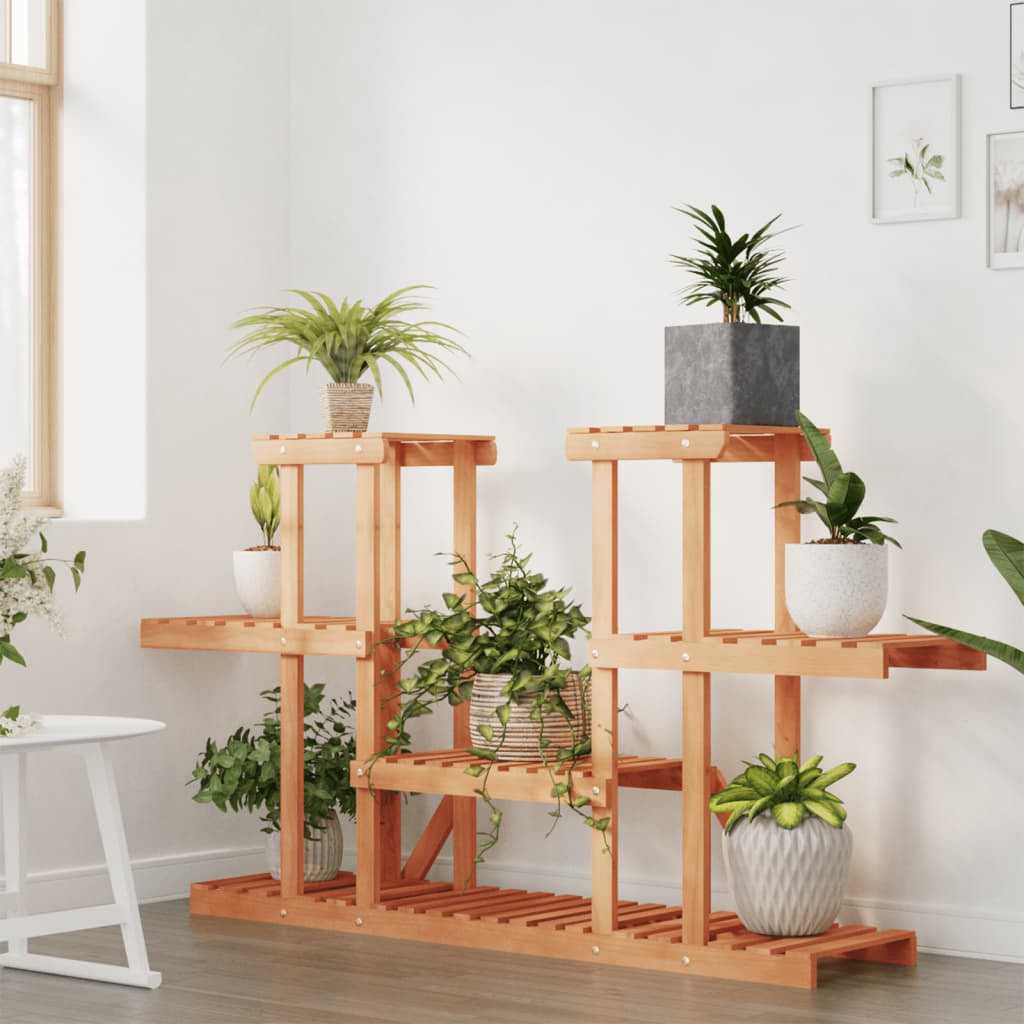 vidaXL Flower Stand 110x25x73 cm Solid Wood Fir 3