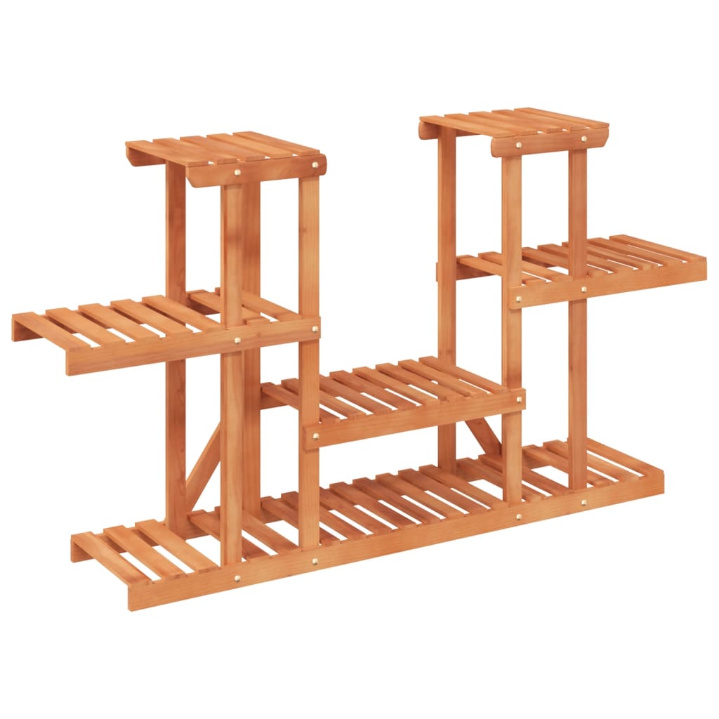 vidaXL Flower Stand 110x25x73 cm Solid Wood Fir 4