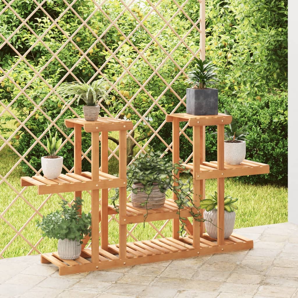 vidaXL Flower Stand 110x25x73 cm Solid Wood Fir 1