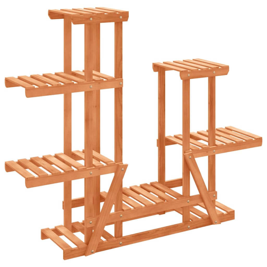 vidaXL Flower Stand 95x25x96 cm Solid Wood Fir 2