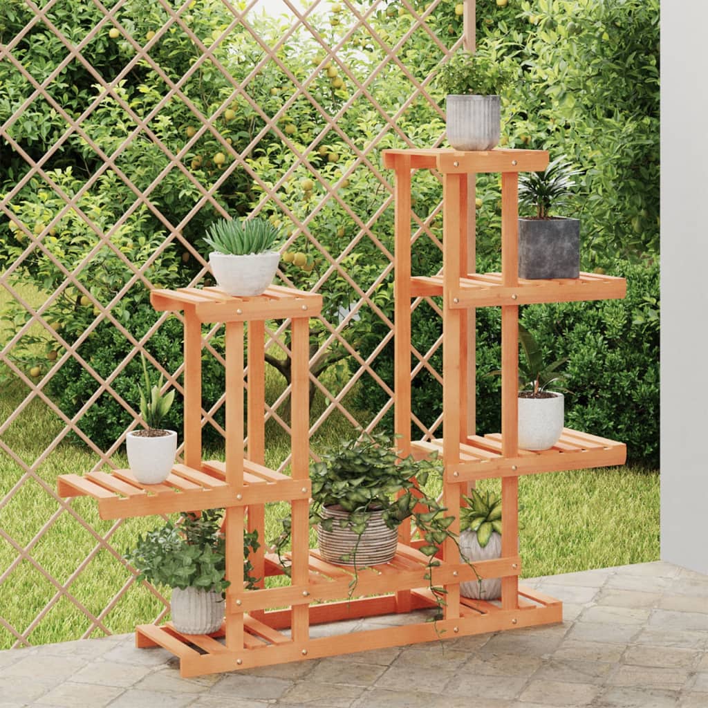vidaXL Flower Stand 95x25x96 cm Solid Wood Fir 1