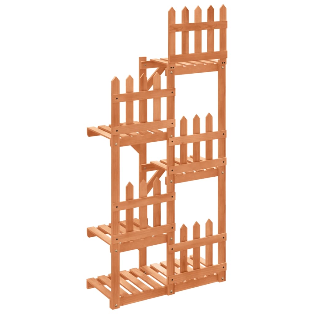 vidaXL Flower Stand 60x25x130 cm Solid Wood Fir 2