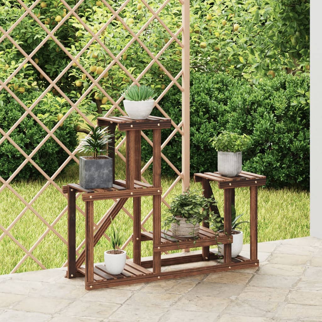 vidaXL Flower Stand 90x25x73.5 cm Solid Wood Fir 1