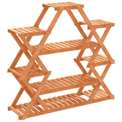 vidaXL Flower Stand 110x25x105 cm Solid Wood Fir 2