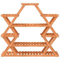 vidaXL Flower Stand 110x25x105 cm Solid Wood Fir 4