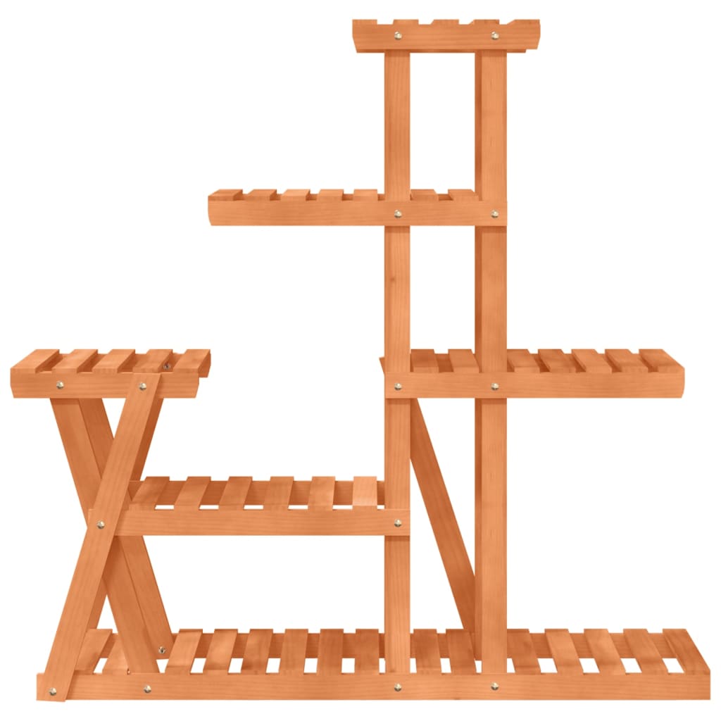 vidaXL Flower Stand 95x25x96 cm Solid Wood Fir 4