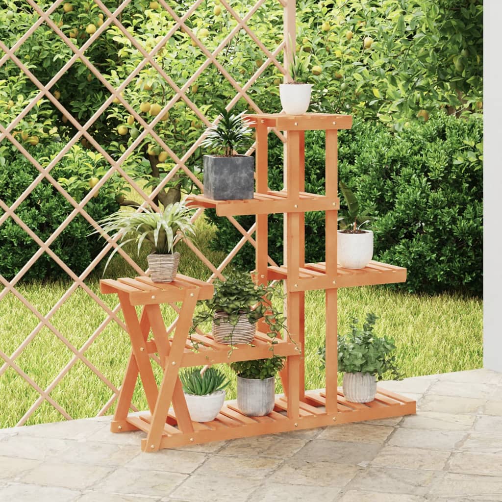 vidaXL Flower Stand 95x25x96 cm Solid Wood Fir 1