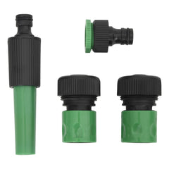 vidaXL Garden Hose with Fitting Set Green 0.75" 20 m PVC 5