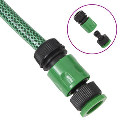 vidaXL Garden Hose with Fitting Set Green 0.75" 20 m PVC 6