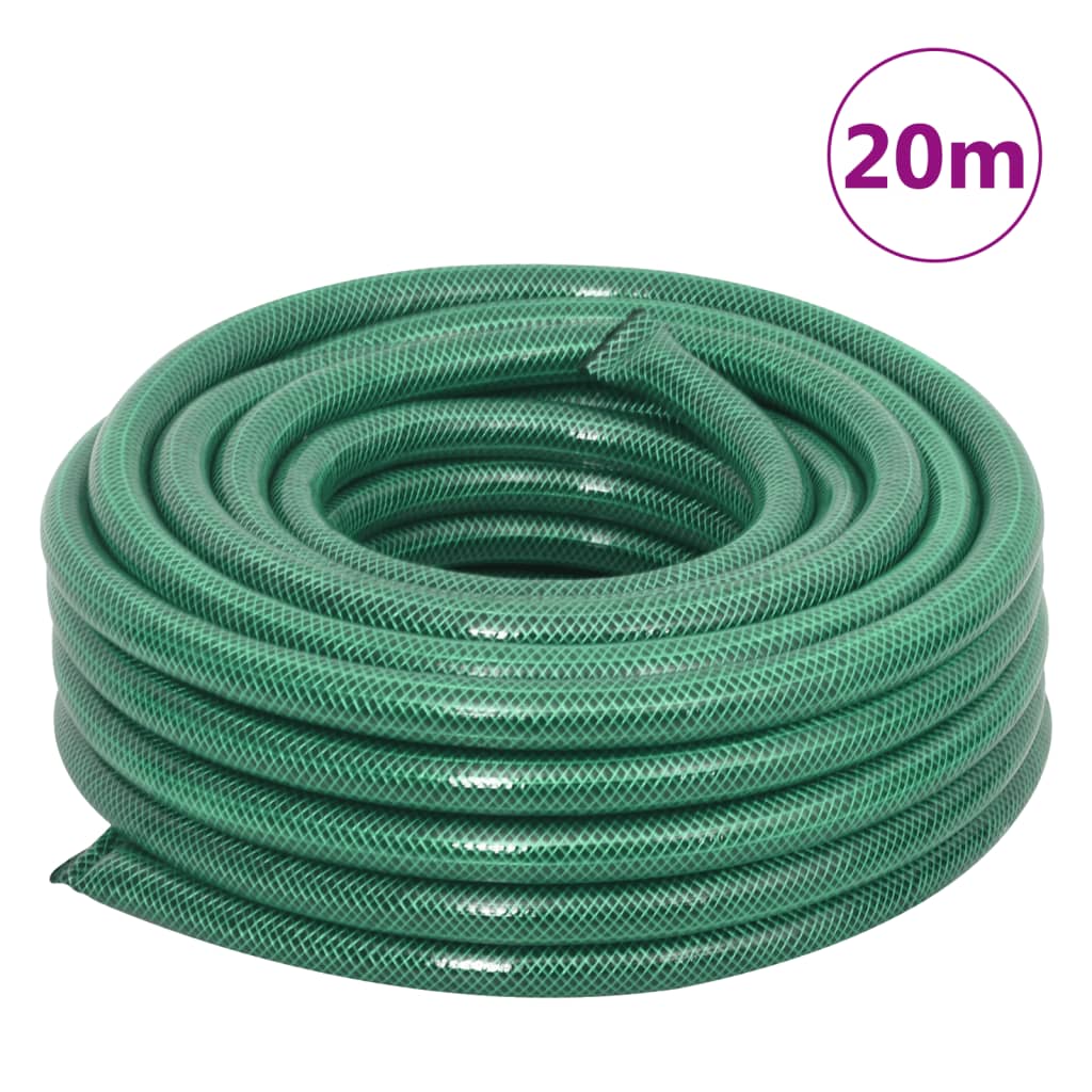 vidaXL Garden Hose Green 0.75" 20 m PVC 5