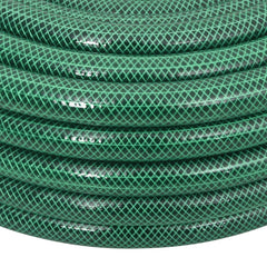 vidaXL Garden Hose with Fitting Set Green 0.75" 30 m PVC 4