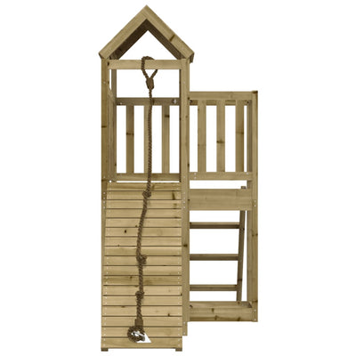 Playhouse with Climbing Wall Impregnated Wood Pine