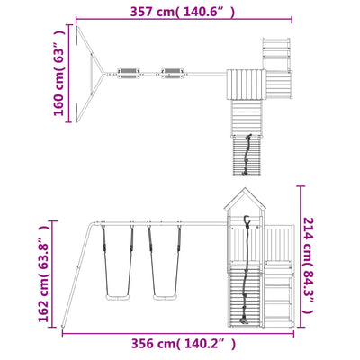 Outdoor Playset  Impregnated Wood Pine