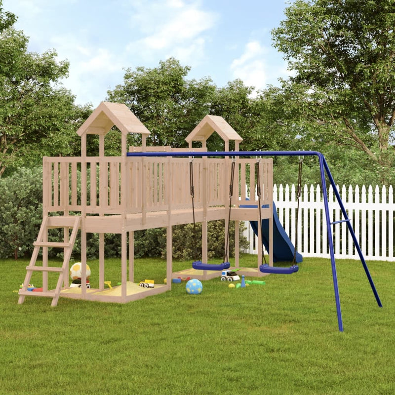 Outdoor Playset Solid Wood Pine