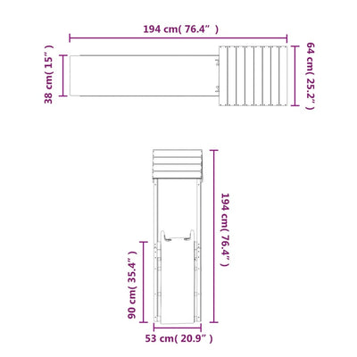 Outdoor Playset Impregnated Wood Pine