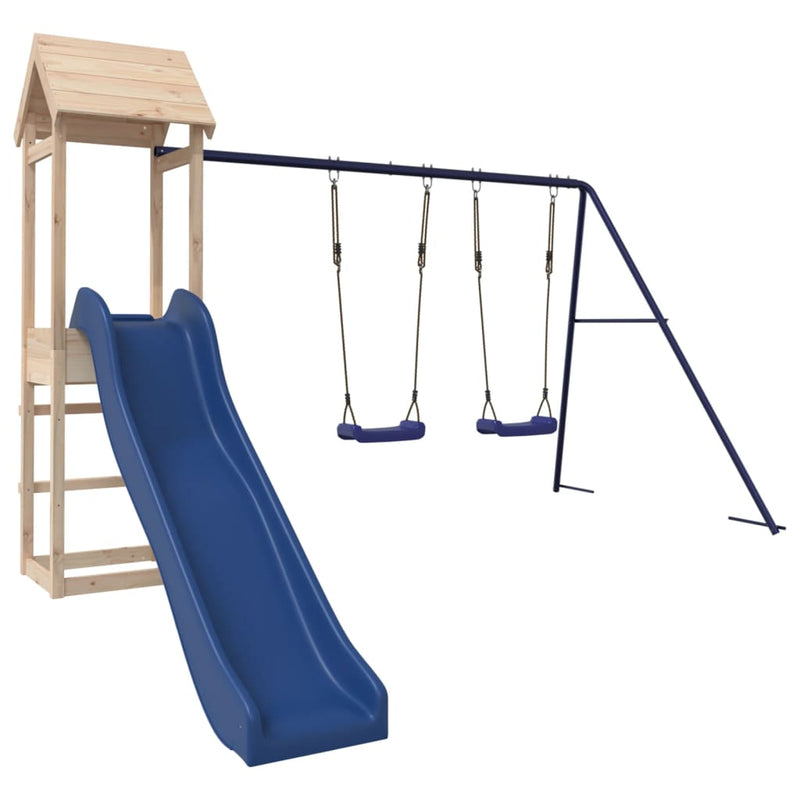 Outdoor Playset Solid Wood Pine