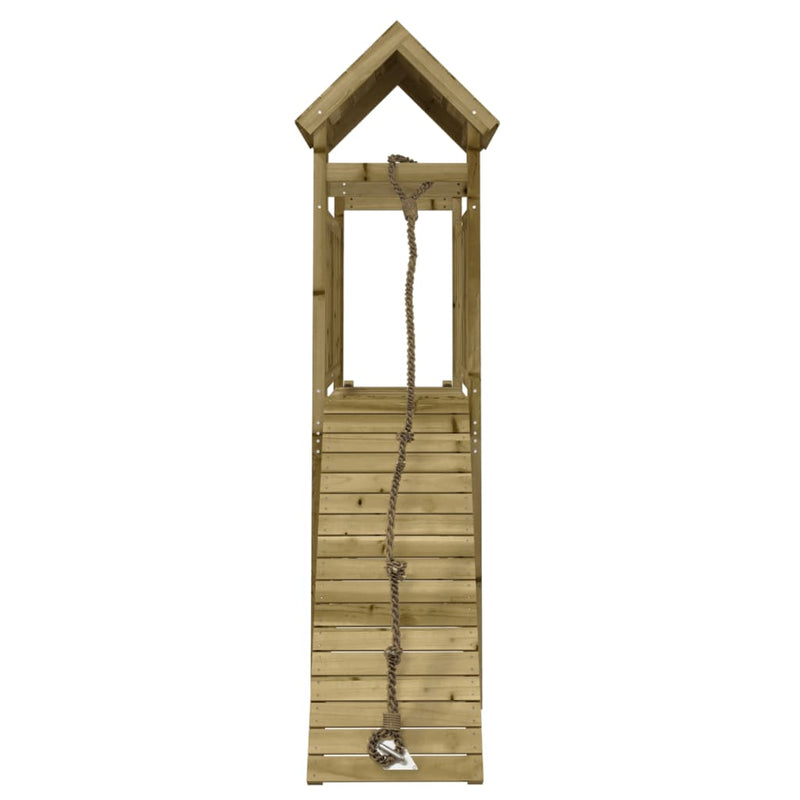 Playhouse with Climbing Wall Impregnated Wood Pine